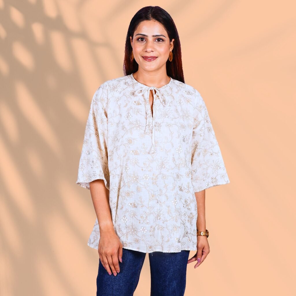 Cream Kurti