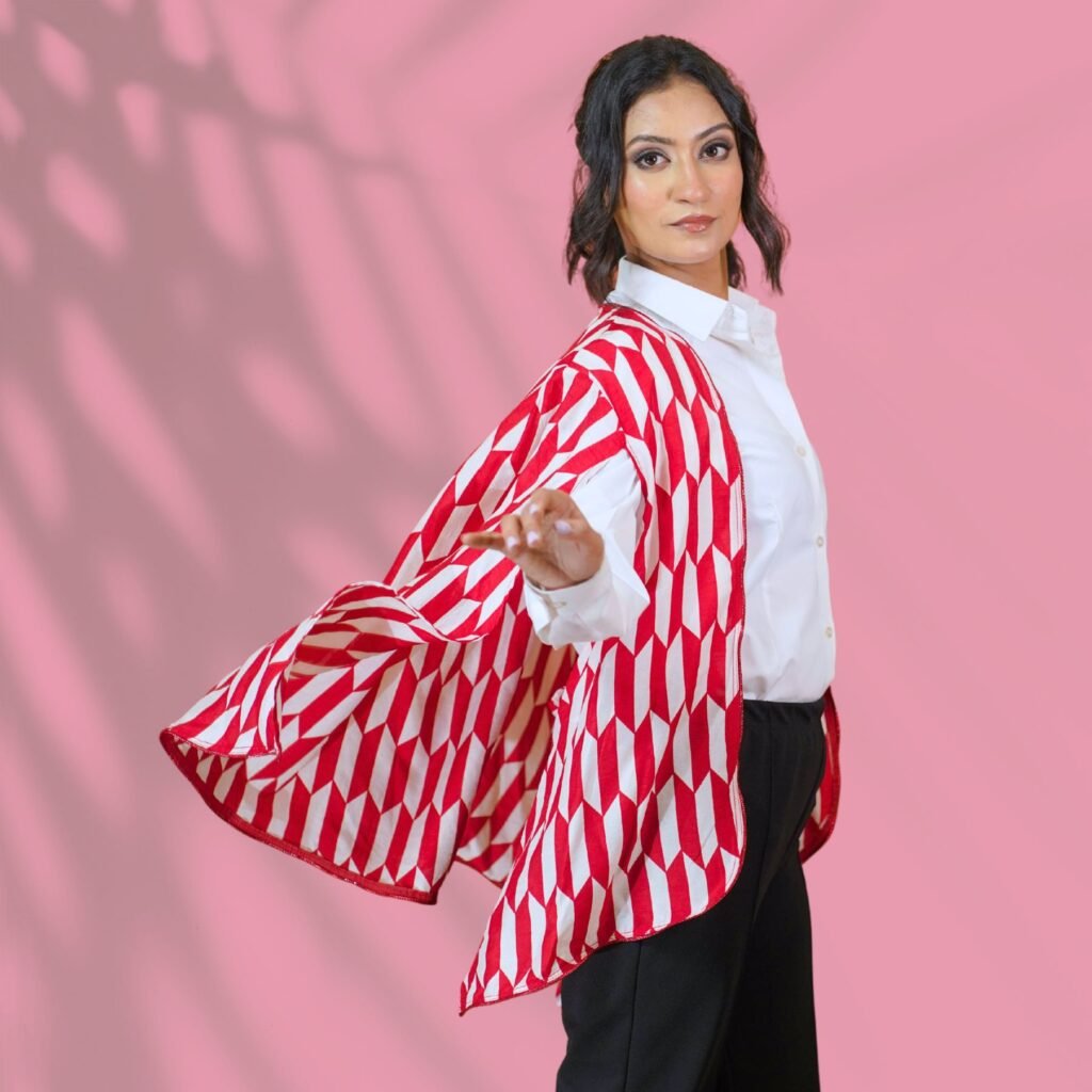 Red and White Cape