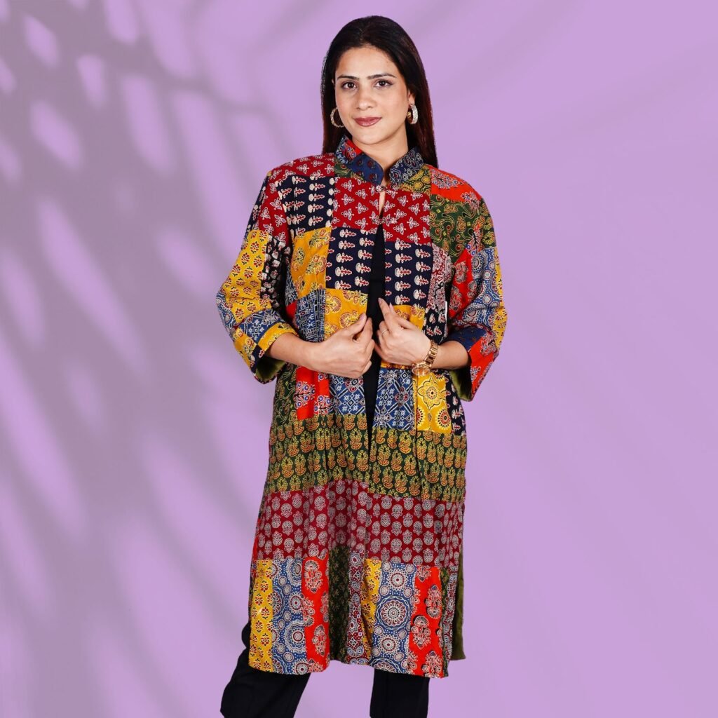 Multicolored Patch Jacket