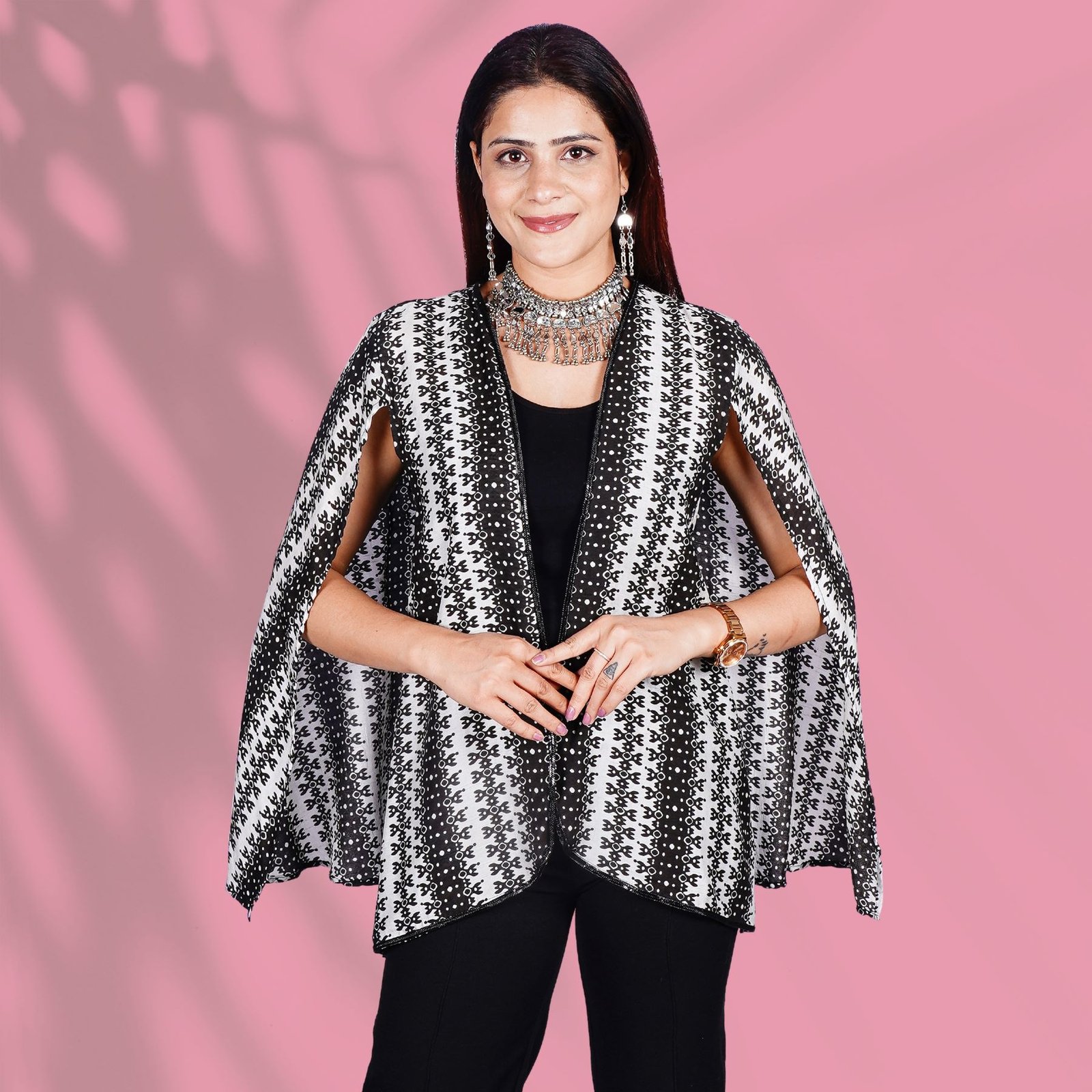 Black and White Cape