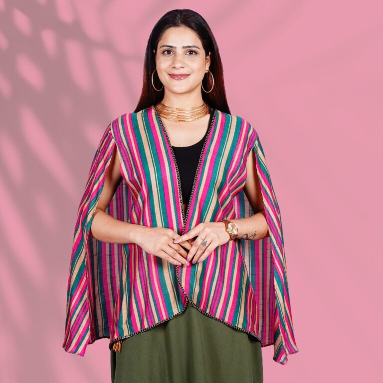 Pink and Green Cape