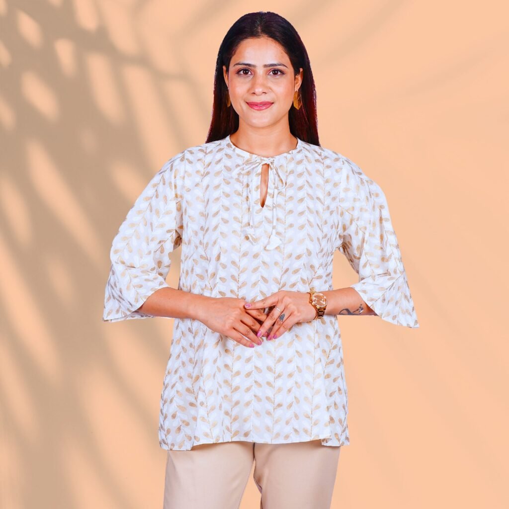 Cream Kurti