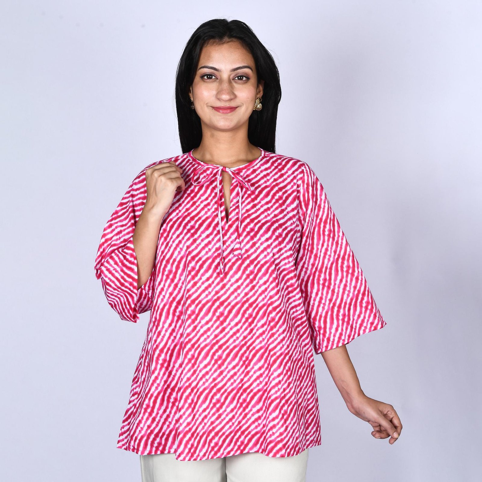 Pink short kurti 1