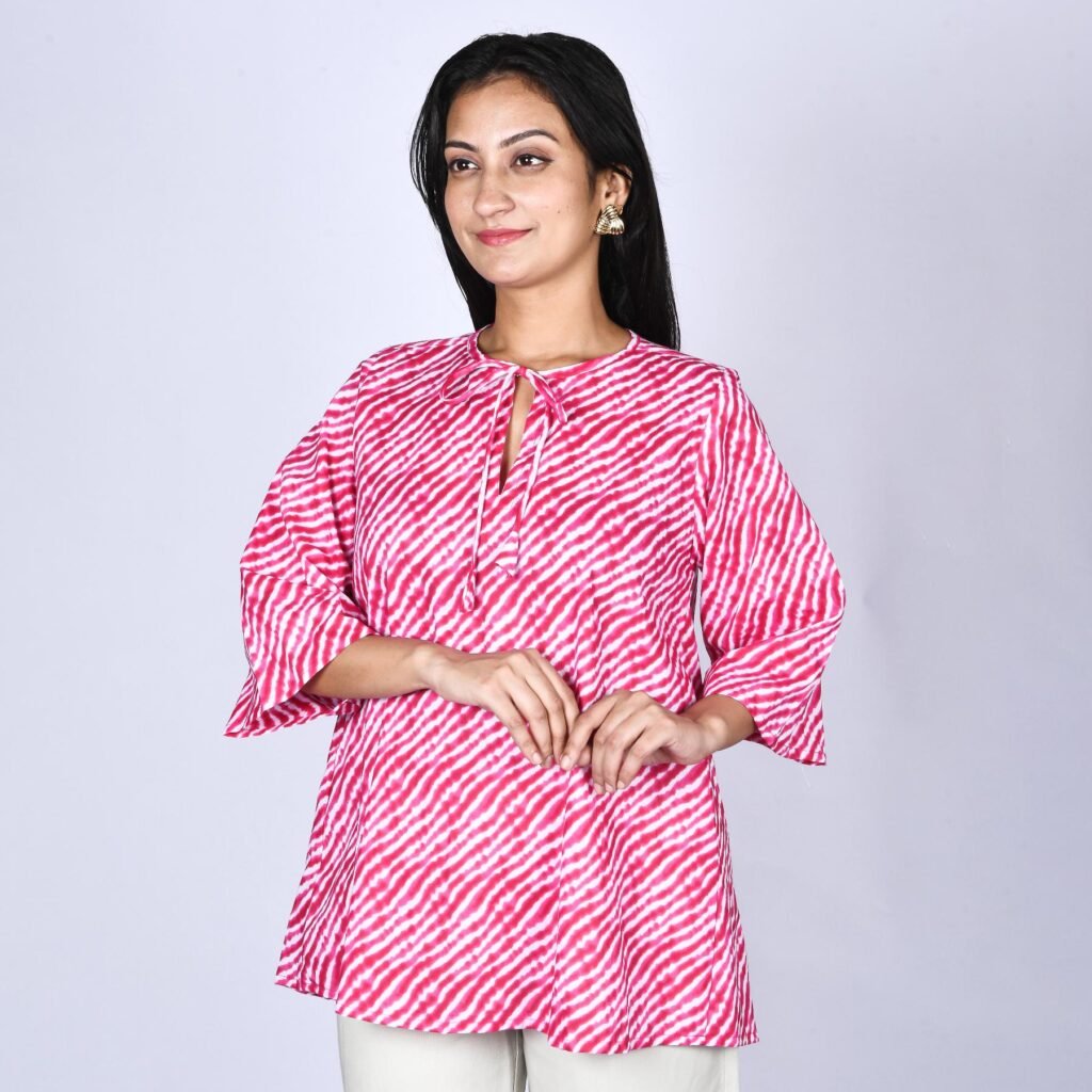 Pink short kurti 3