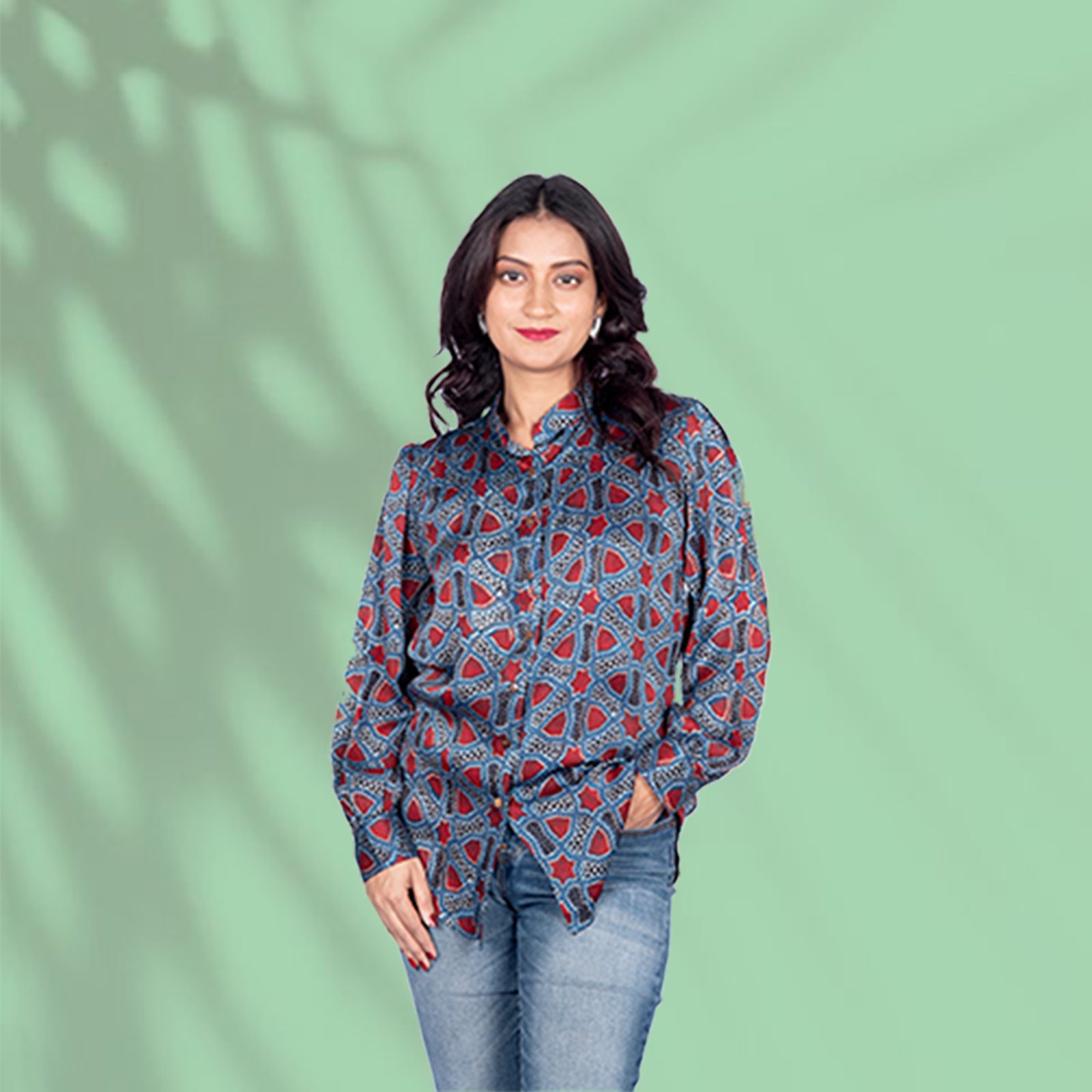 Modal Silk Blue Shirt 1