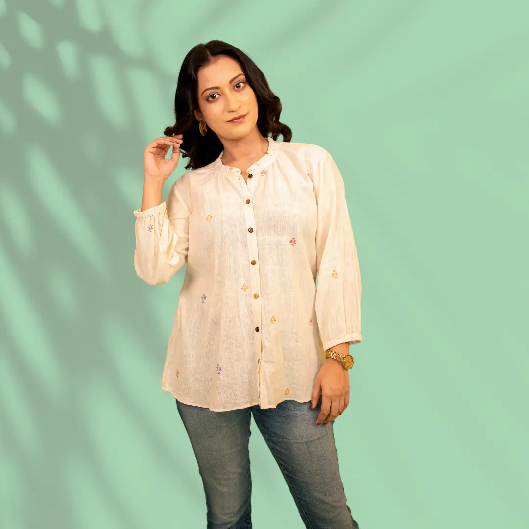 Beige Kala Cotton Shirt